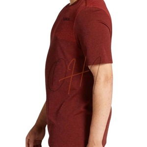 เสื้อยืดผู้ชายสีแดงเลือดหมู ระบายอากาศได้ดี ทรงโอเวอร์ไซส์ ลายมัดย้อม ผ้าฝ้าย 100% คอกลม น้ำหนัก 320 กรัม แขนสั้น ดีไซน์เน้นรายละเอียดบริเวณหน้าอก - Product Image 3