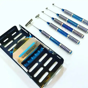 Kit de brossage manuel professionnel de haute qualité pour les soins dentaires, finition polie en acier inoxydable, réutilisable, 5 pièces, instruments chirurgicaux dentaires - Product Image 1