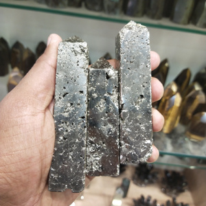 Natural Pyrite <b>Raw</b> Crystal Tower Obelisk Stone Art Collectible Specimen - Product Image 1