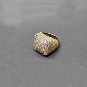 Big Moissanite Iced Hip Hop Engagement Wedding <b>Ring</b> for <b>Men</b> Micro Pave Setting Hollow Sterling Silver Rhodium Plated Jewelry - Product Image 3