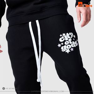 Daphnia Men's Black Pullover <b>Hoodie</b> with <b>3D</b> Puff Printing Custom Streetwear Fleece Sweatshirt For Outdoor <b>Hoodie</b> - Product Image 6