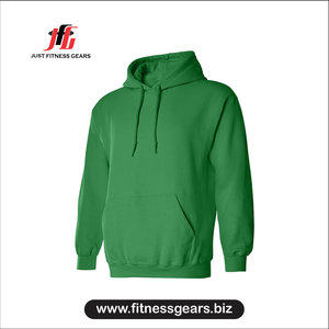 เสื้อฮู้ดสีเขียวสำหรับผู้ชาย ทรงปกติ ผ้าฝ้ายเฟรนช์เทอร์รี่ สวมใส่สบายๆ สำหรับฤดูใบไม้ร่วง - Product Image 3