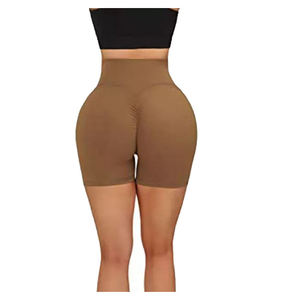 Shorts Deportivos de Cintura Alta para Mujer, 100% Algodón, Alta Elasticidad, Sin Costuras, para Gimnasio, Fitness, Running, Yoga, Ropa Deportiva - Product Image 2
