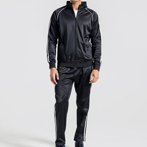 Winter Tracksuit <b>Set</b> Sportswear Two Piece Jogger Training Wear Breathable Outerwear Lightweight Stripes Drawstring Sweatsuits - Product Image 4