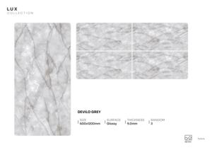 Carrelage en porcelaine brillant Grand Lumina 600x1200mm 60x120cm 24x48 pouces Surface large de qualité supérieure pour une excellence architecturale - Product Image 5