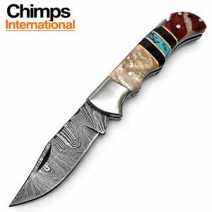 Forjado a Mano |   Cuchillo Plegable de Alta Calidad para Caza y Camping al Aire Libre con Mango de Resina, Cuchillos Tácticos de Supervivencia al Aire Libre al por Mayor - Product Image 1