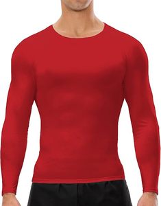Men's Compression Long Sleeve Performance Shirt Premium Quick Dry Compression Base <b>Layer</b> <b>Top</b> Men's Athletic Compression Training - Product Image 2