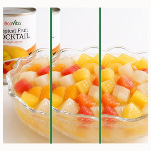 Top Selling Wholesale Price International Standard Vietnam Factory Mixed Fruit Cocktail in Syrup Customized Packaging - Product Image 1