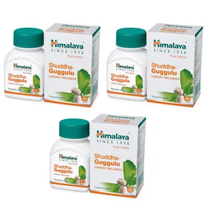 Comprimés Himalaya Shuddha Guggulu, 60 unités, complément alimentaire à base de plantes pour soutenir la santé cardiaque - Product Image 1