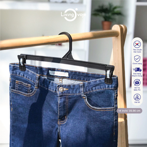 SB TECH Lot de 10 crochets organisateurs de vêtements en plastique de 35 cm, antidérapants, écologiques, gain de place, multi-usages pour armoire - Product Image 6