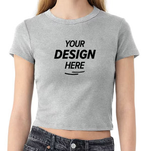 เสื้อยืดครอปสไตล์ซอฟต์เกิร์ล พาสเทลพีช ความละเอียดสูงแบบดิจิทัล - Product Image 1