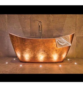 Baignoire vintage à pattes en cuivre noir, qui apporte un charme antique à votre maison. Un look élégant disponible à prix de gros. - Product Image 4