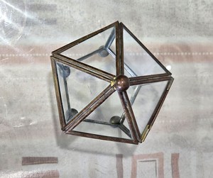 Elegant Customizable Size Jewelry <b>Box</b> Beautiful <b>Glass</b> Design Jewelry <b>Box</b> Handmade Classic Jewelry Gold Plated - Product Image 2