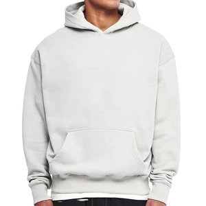 Wholesale Custom Heavyweight Fleece Cotton Men's <b>Hoodie</b> Sweatshirt Regular Fit Solid Breathable Quick Dry Pocket Casual Winter - Product Image 4