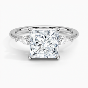 BOJ <b>Ring</b> 0106 Princess Cut 925 <b>Silver</b> Kite Prong Setting <b>Solitaire</b> Diamond <b>Ring</b> 2ct D Color VVS1 Moissanite GRA Certified Sale - Product Image 1