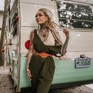 Combinaison en coton super doux pour femme avec poches, coupe ajustée, confortable pour tous les jours, coupe ample - Product Image 1