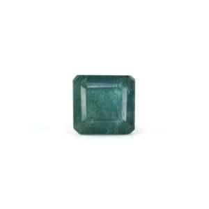 Handcrafted 8.1 Carat Natural Zambian Emerald Cut Loose Gemstone for Fine Jewelry - Product Image 1