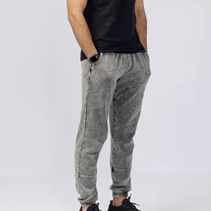 Classic Design Men Oversized Acid Wash Sweatpants Vintage Streetwear Heavyweight <b>Fleece</b> <b>Joggers</b> Wholesale Supplier OEM ODM - Product Image 2