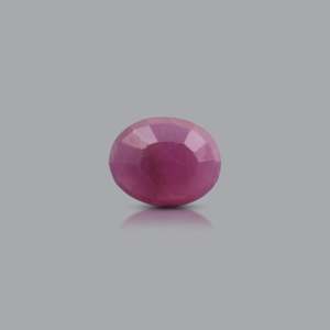 Natural African Ruby Loose Gemstone 6.75 Carat 10 mm Brilliant Cut Pink Red Certified Wholesale - Product Image 2