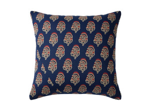 Housse de coussin en coton slub imprimé à la main, motif floral, nouveau design indien, pour canapé et literie, 18x18 pouces - Product Image 5