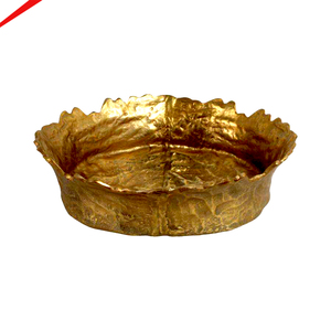 Elegantes Tazones Metálicos Dorados para Servir Frutas, Aperitivos y Ensaladas en Restaurantes - Product Image 1