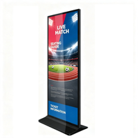Pantalla Publicitaria 4K de 64, 69 y 79 Pulgadas, Tótem Táctil para Interiores, Software CMS WIFI, Señalización Digital LCD