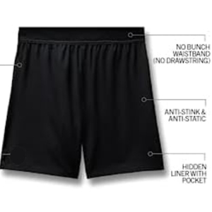 Shorts amples et larges pour hommes, taille haute, en tissu épais, avec logo brodé personnalisé, vente en gros, collection été - Product Image 4