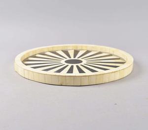 Plateau Feng Shui de Luxe Fait Main Écologique avec Incrustations en Os – Design Décoratif Élégant, Qualité Supérieure pour la Maison et la Cuisine (Idéal pour Servir) - Product Image 3