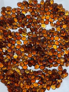 Piedra Preciosa de Citrino Natural Color Brandy, Facetada, en Forma de Pera - Product Image 3