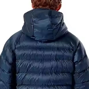 Custom Printed Winter Puffer <b>Jacket</b> Stand Warm Windproof Hoodie Zipper Closure Casual Insulated <b>Jacket</b> Woven Techniques Feather - Product Image 3