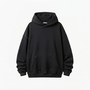 Sudadera con Capucha Unisex Oversize Deportiva Transpirable de Algodón de Peso Medio con Estampado Sólido y Lavado Ácido para Hombre y Mujer Casual - Product Image 3