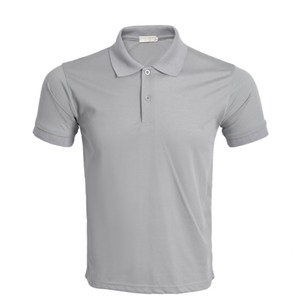 APO OEM Factory Chemise Homme Tricotée 100% Coton Manches Courtes Été Style Old Money Décontractée Imprimée avec Poche Infroissable Brodée 180g - Product Image 4