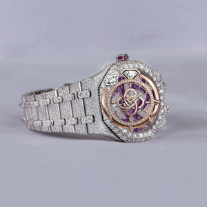 Reloj de Diamantes Moissanite de Alta Calidad para Hombre, Completamente Cubierto con Piedras VVS - Product Image 3