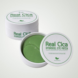 เจลมาส์กใต้ตา Prreti Korean Real Cica Hydrogel Eye Patches 60 ชิ้น ผลิตในเกาหลี แผ่นสีขาว เซนเทลล่า - Product Image 2