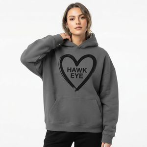 Sudadera con Capucha Extra Grande para Mujer, Personalizada, con Hombros Caídos y Logotipo Frontal Impreso, Estilo Urbano - Product Image 6