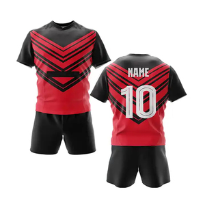 Ensemble d'uniformes de rugby personnalisés entièrement sublimés, respirants, imprimés, vente en gros, maillot bordeaux pour hommes et femmes, kit OEM pour écoles et clubs - Product Image 1