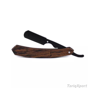 Navaja de Afeitar Profesional de Acero Inoxidable con Mango de Madera y Diseño Plegable, con Etiqueta de Color Personalizada, para Afeitar el Cuerpo y la Cara - Product Image 5