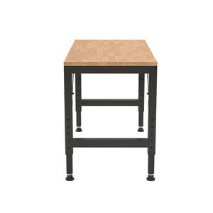 48\" Heavy Duty Adjustable Woodworking Workbench Rubber Wood Shop Table 2000 Lbs Capacity 2000 Lbs Capacity Hardwood Benches - Product Image 3