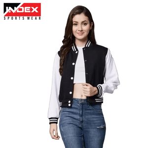 Chaquetas Varsity para Mujer, Estilo Urbano, Chaqueta Bomber Letterman, Prendas de Invierno con Ajuste Personalizado - Product Image 5