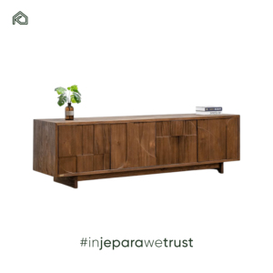 Premium Reclaimed Teak Sideboard Living Room <b>Rustic</b> Wooden Credenza Buffet Storage <b>Cabinet</b> Eco Friendly Furniture Villa - Product Image 4