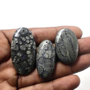 100% Marcassite Agate Cabochon Taille Libre Pierres Précieuses Lâches pour la Fabrication de Bijoux Forme de Mélange avec Foret Inclus Marcassite Lot Marcassite - Product Image 3