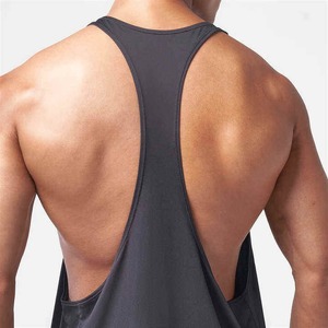 Custom Logo Size Color <b>Mens</b> Tank Tops Round Bottom Fitness Sportswear Outwork Sleeveless <b>Singlet</b> <b>Men</b> Stringers - Product Image 5