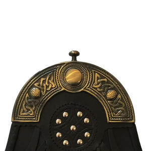 GNG IMPEX Kilt de tartán de lana hecho a mano para hombre, estilo semi-formal, con cierre de pasador, para uniforme de banda de pipes, con bolsa de piel y cuero - Product Image 2