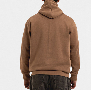 Top Quality OEM Custom Men’s Hooded Sweatshirt Cotton <b>Blend</b> Pullover Solid Winter Hoodie Top Quality Breathable Men's Hoodie - Product Image 3
