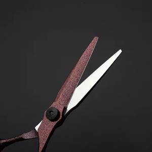 Tijeras Profesionales para Adelgazar el Cabello, de Acero Inoxidable, Punta Redonda, 30 Dientes, para Diestros, Mango Largo, Tijeras de Barbero - Product Image 2
