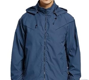 Veste Softshell Longue Imperméable à Capuche Personnalisée pour Homme, Coupe-Vent de Randonnée, Vêtement d'Extérieur Hiver Respirant en Tissu Coton, Fabrication OEM - Product Image 4