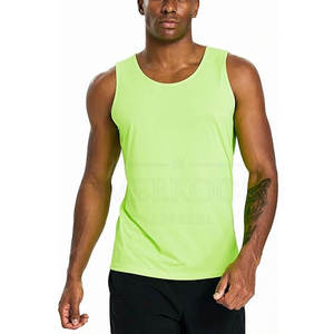 Custom Logo Men <b>Running</b> <b>Singlet</b> Quick Dry Breathable Sleeveless Gym Tank Top Lightweight Sportswear Athletic Fitness - Product Image 6