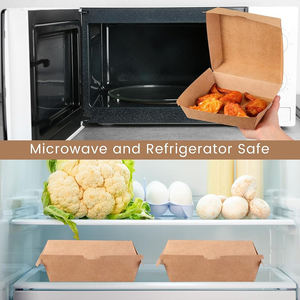 Heavy-Duty Foil-Lined Kraft Burger <b>Boxes</b>, Easy Fold Eco-Friendly Kraft Burger <b>Boxes</b> Premium Kraft Burger <b>Boxes</b> - Product Image 4