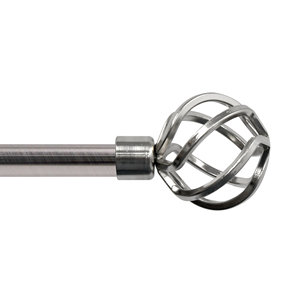 Modern Metal Window <b>Curtain</b> Poles with finials with brackets and Accessories - Product Image 2