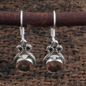 Boucles d'oreilles en quartz fumé naturel en gros, clous d'oreilles en argent sterling 925 avec pierre précieuse marron pour femmes, bijoux fins, prix d'usine - Product Image 5